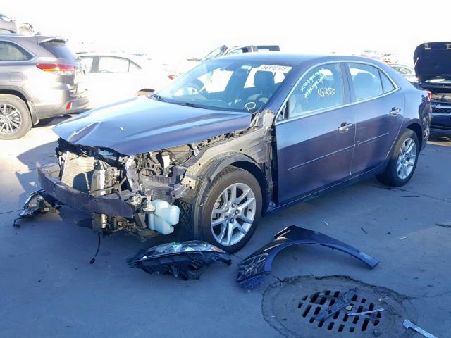 1G11C5SLXEF149822 - 2014 CHEVROLET MALIBU 1LT BLUE photo 2