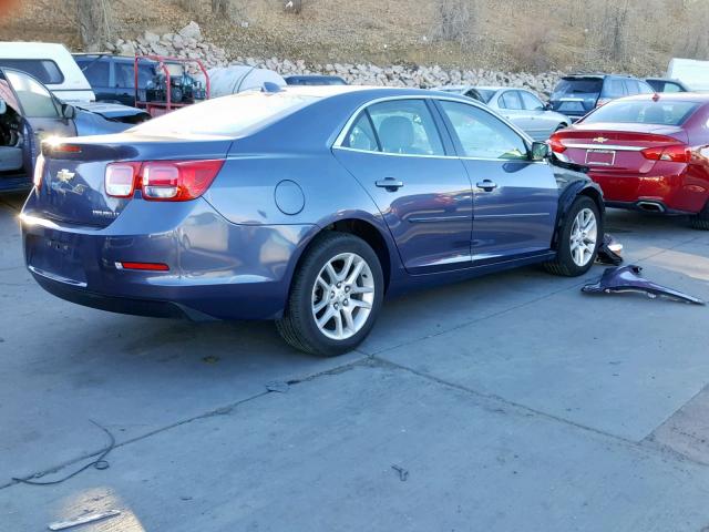 1G11C5SLXEF149822 - 2014 CHEVROLET MALIBU 1LT BLUE photo 4