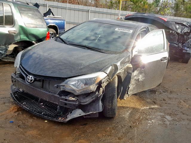 5YFBURHE7GP395781 - 2016 TOYOTA COROLLA L BLACK photo 2