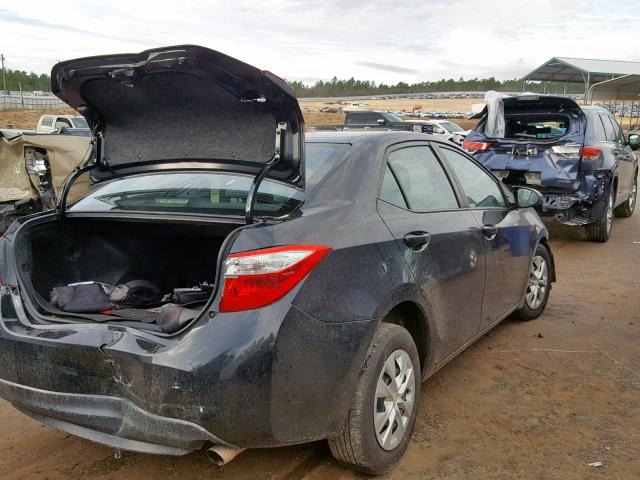 5YFBURHE7GP395781 - 2016 TOYOTA COROLLA L BLACK photo 4