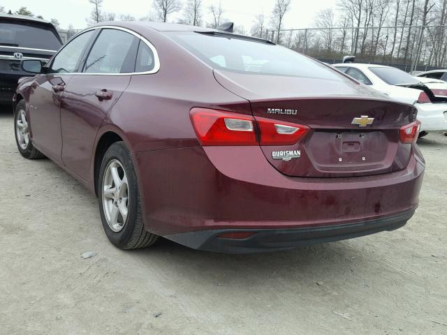 1G1ZB5ST7GF265021 - 2016 CHEVROLET MALIBU LS BURGUNDY photo 3