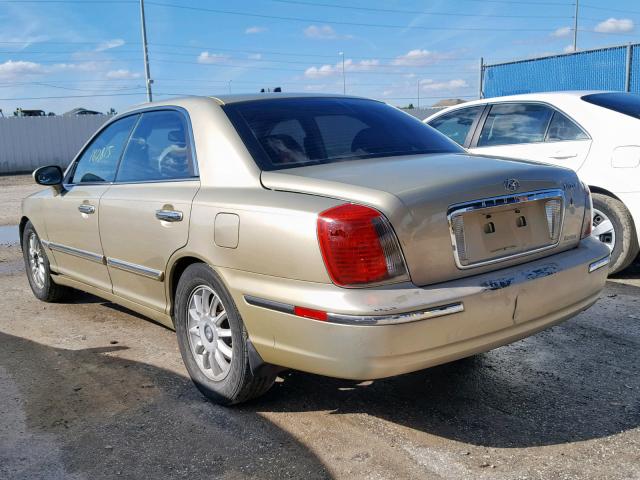 KMHFU45E04A299172 - 2004 HYUNDAI XG 350 GOLD photo 3