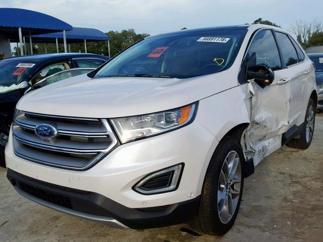 2FMPK3K89HBC52106 - 2017 FORD EDGE TITAN WHITE photo 2