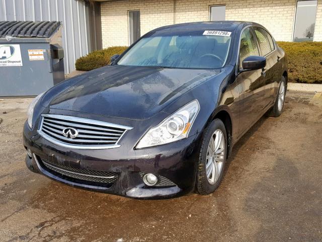 JN1CV6AR4DM761548 - 2013 INFINITI G37 BLACK photo 2