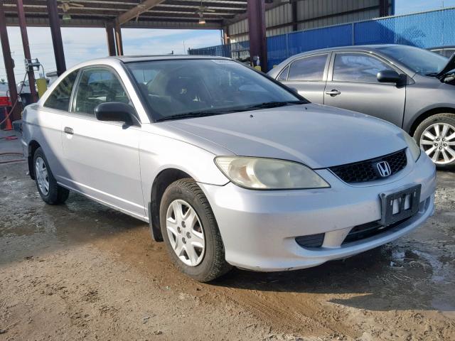 1HGEM22145L032954 - 2005 HONDA CIVIC DX V SILVER photo 1