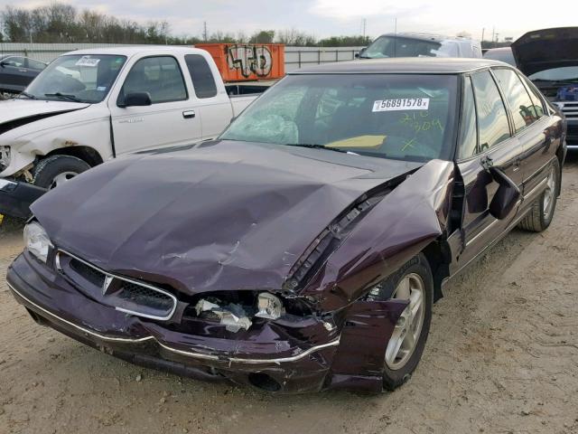 1G2HX52K1XH210309 - 1999 PONTIAC BONNEVILLE MAROON photo 2