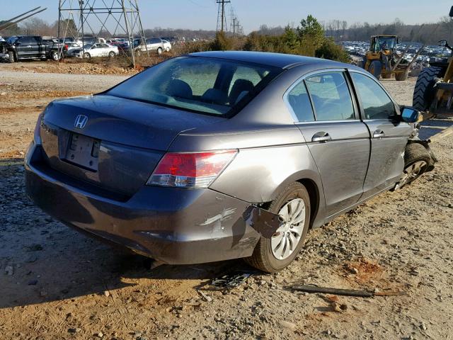 1HGCP2F3XAA143962 - 2010 HONDA ACCORD LX GRAY photo 4