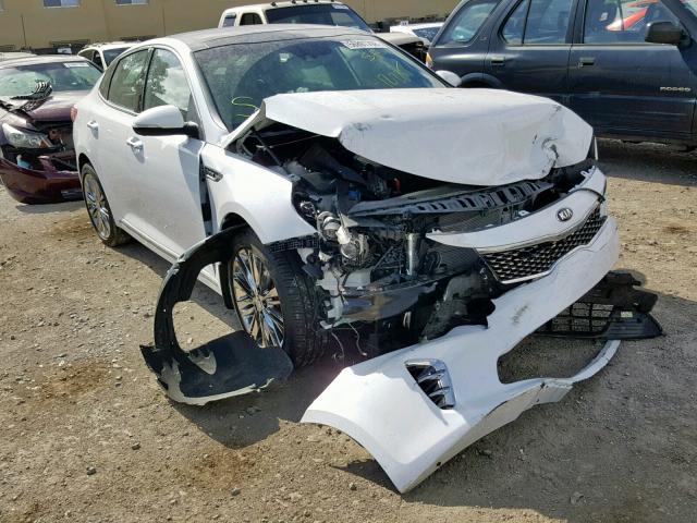 5XXGV4L23HG125802 - 2017 KIA OPTIMA SXL WHITE photo 1