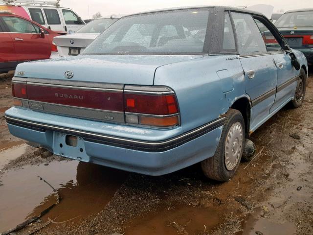 JF1BC6323MK605517 - 1991 SUBARU LEGACY L BLUE photo 4