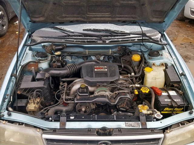 JF1BC6323MK605517 - 1991 SUBARU LEGACY L BLUE photo 7