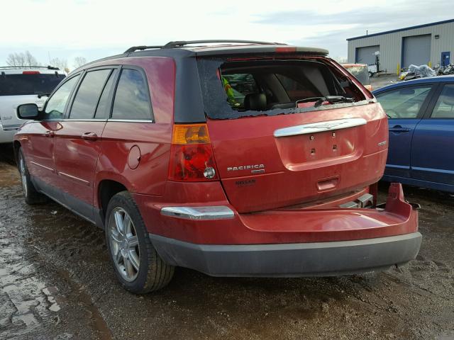 2A8GF68446R662064 - 2006 CHRYSLER PACIFICA T RED photo 3