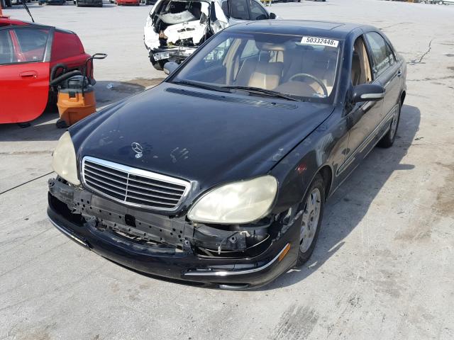 WDBNG75J0YA109333 - 2000 MERCEDES-BENZ S 500 BLACK photo 2