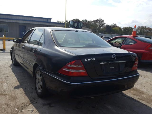 WDBNG75J0YA109333 - 2000 MERCEDES-BENZ S 500 BLACK photo 3