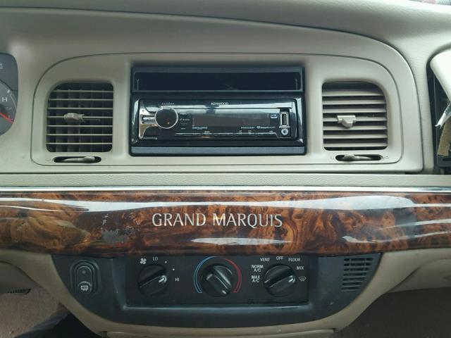 2MEFM74W44X641552 - 2004 MERCURY GRAND MARQ TAN photo 9