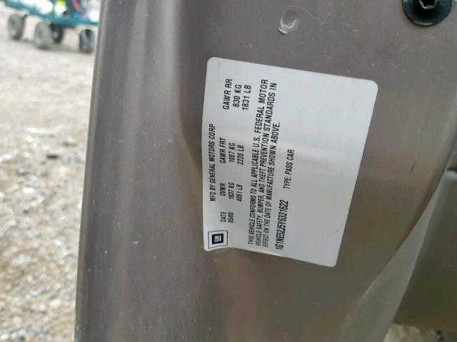 1G1NE52J5Y6331622 - 2000 CHEVROLET MALIBU LS GOLD photo 10