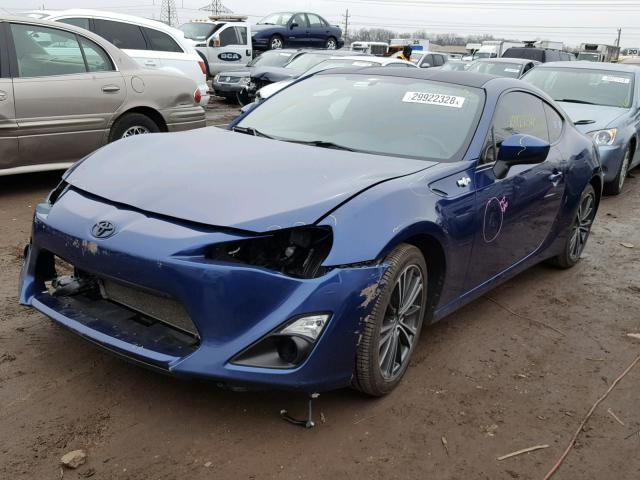 JF1ZNAA14D1710837 - 2013 SCION FRS BLUE photo 2
