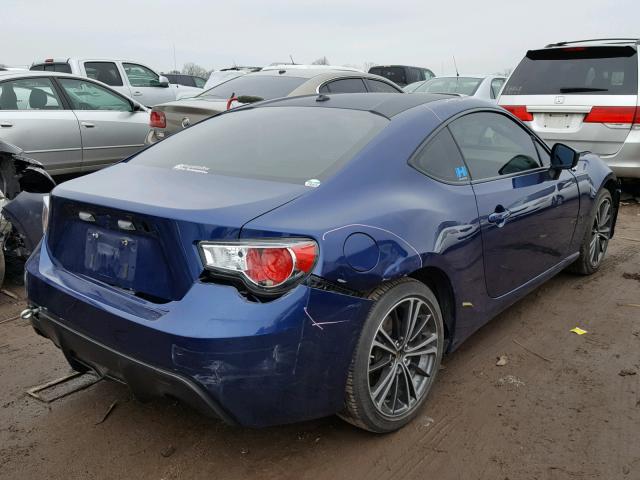 JF1ZNAA14D1710837 - 2013 SCION FRS BLUE photo 4