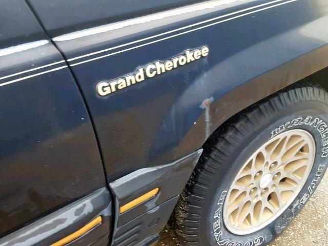 1J4GZ78Y6PC710255 - 1993 JEEP GRAND CHER BLACK photo 9