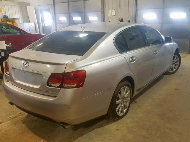 JTHCE96S070007485 - 2007 LEXUS GS 350 GRAY photo 4