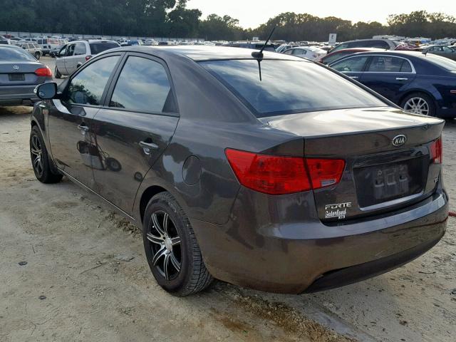 KNAFU4A25A5858541 - 2010 KIA FORTE EX GREEN photo 3