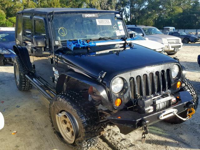 1J4GA39197L200838 - 2007 JEEP WRANGLER X BLACK photo 1