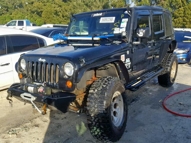 1J4GA39197L200838 - 2007 JEEP WRANGLER X BLACK photo 2