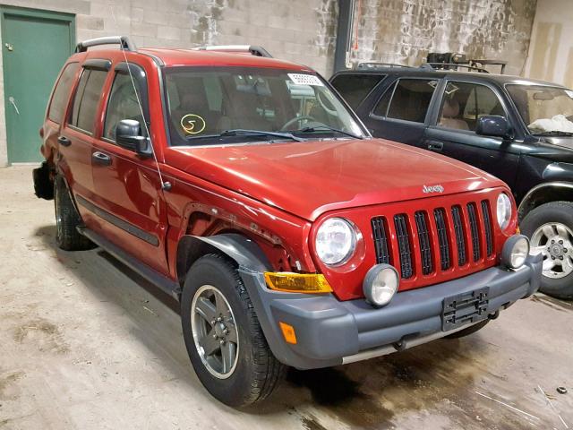 1J4GL38K66W293321 - 2006 JEEP LIBERTY RE RED photo 1