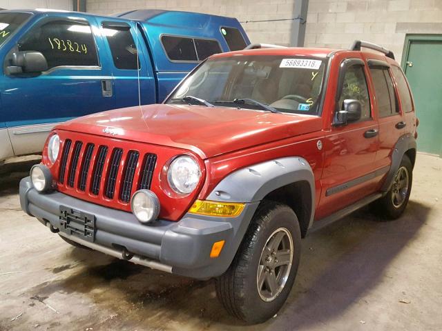 1J4GL38K66W293321 - 2006 JEEP LIBERTY RE RED photo 2