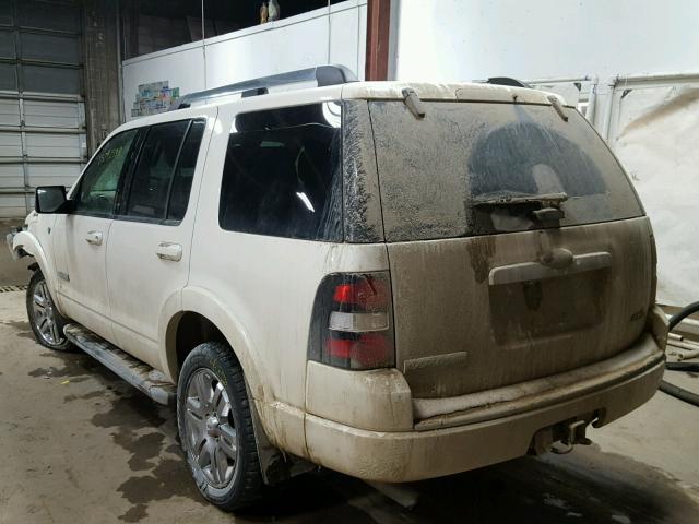 1FMEU75808UA21481 - 2008 FORD EXPLORER L WHITE photo 3