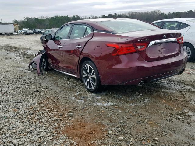 1N4AA6AP6HC432835 - 2017 NISSAN MAXIMA 3.5 MAROON photo 3