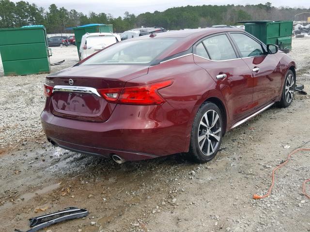 1N4AA6AP6HC432835 - 2017 NISSAN MAXIMA 3.5 MAROON photo 4