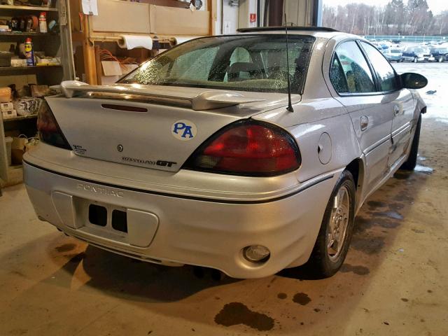 1G2NW52E24M664300 - 2004 PONTIAC GRAND AM G SILVER photo 4