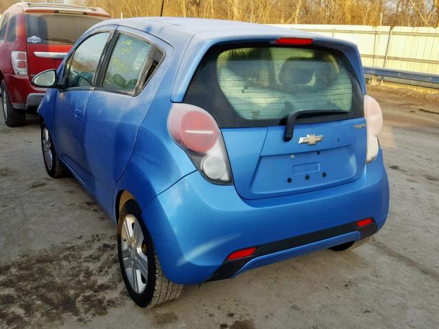 KL8CB6S90DC539947 - 2013 CHEVROLET SPARK LS BLUE photo 3