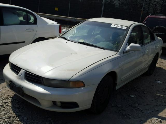 4A3AA46G03E215718 - 2003 MITSUBISHI GALANT ES WHITE photo 2