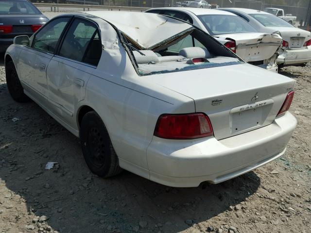 4A3AA46G03E215718 - 2003 MITSUBISHI GALANT ES WHITE photo 3