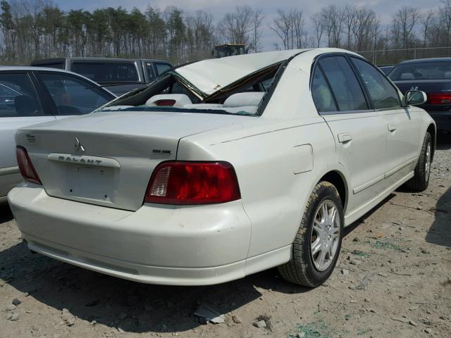 4A3AA46G03E215718 - 2003 MITSUBISHI GALANT ES WHITE photo 4