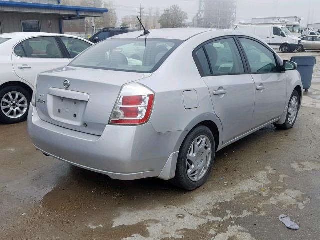 3N1AB61E08L693617 - 2008 NISSAN SENTRA 2.0 SILVER photo 4