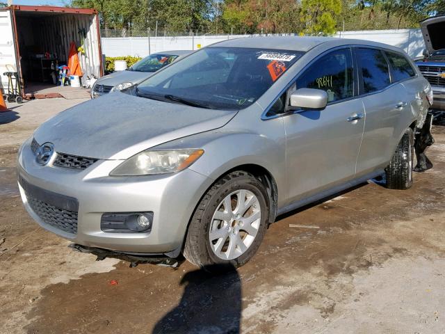 JM3ER293280191072 - 2008 MAZDA CX-7 SILVER photo 2