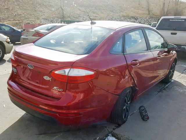 3FADP4BJ3GM127140 - 2016 FORD FIESTA SE RED photo 4