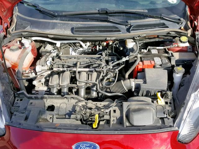 3FADP4BJ3GM127140 - 2016 FORD FIESTA SE RED photo 7