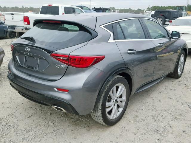 SJKCH5CP5JA040496 - 2018 INFINITI QX30 BASE SILVER photo 4