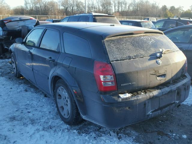 2D4FV47T66H310129 - 2006 DODGE MAGNUM SE GRAY photo 3