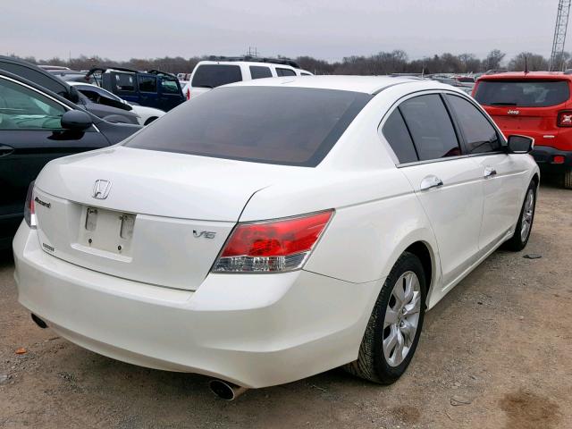 1HGCP3F83AA010154 - 2010 HONDA ACCORD EXL WHITE photo 4