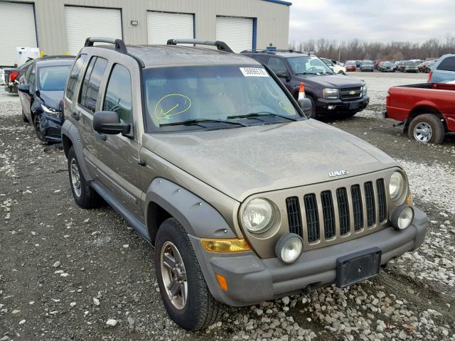 1J4GL38K05W511932 - 2005 JEEP LIBERTY RE TAN photo 1