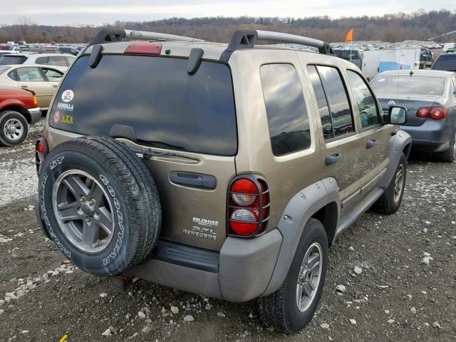 1J4GL38K05W511932 - 2005 JEEP LIBERTY RE TAN photo 4