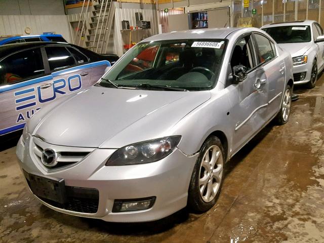 JM1BK323781820500 - 2008 MAZDA 3 S SILVER photo 2