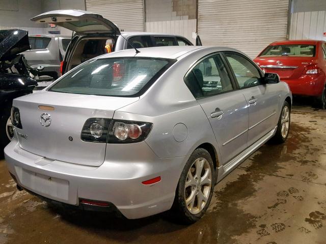 JM1BK323781820500 - 2008 MAZDA 3 S SILVER photo 4