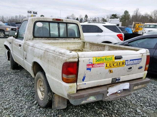 1FTCR10A7PUD44283 - 1993 FORD RANGER WHITE photo 3