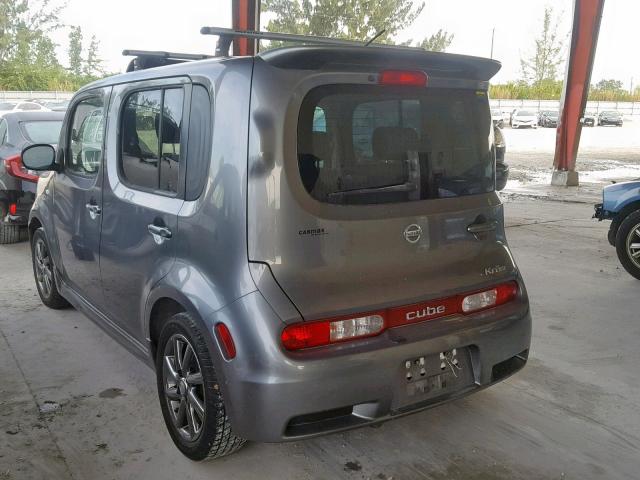 JN8AZ28R09T101242 - 2009 NISSAN CUBE BASE CHARCOAL photo 3