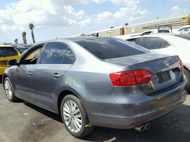 3VWLZ7AJ3BM378748 - 2011 VOLKSWAGEN JETTA SEL CHARCOAL photo 3